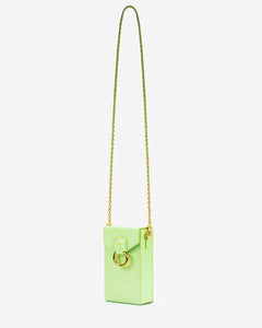Lola Chain Phone Bag - Lime