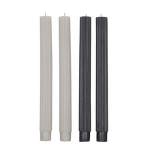 Load image into Gallery viewer, Ribbed Dinner Candles (Set of 4)
