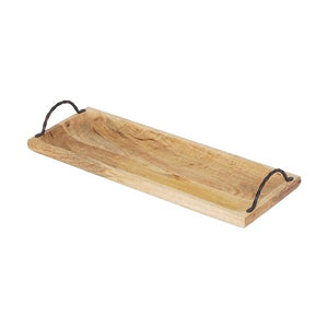 Sylvia Mango Wood Tray w/ Handles