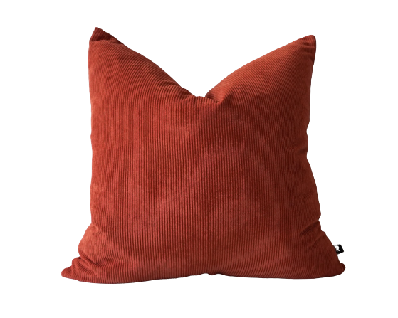 Corduroy Cushions - Rust