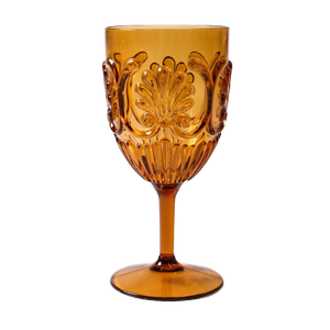 Acrylic Wine Goblets (4pcs) - Amber