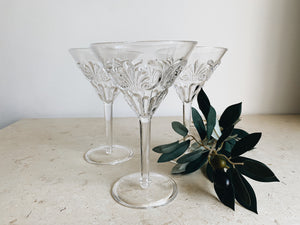 Acrylic Martini Glass (4pcs) - Clear
