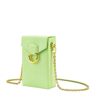 Load image into Gallery viewer, Lola Chain Phone Bag - Lime
