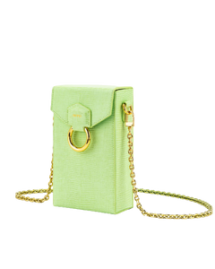 Lola Chain Phone Bag - Lime