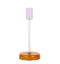 Load image into Gallery viewer, Darla Candle Holder - Pink/Tan

