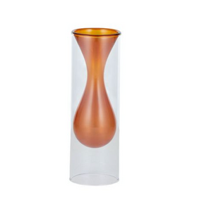 Darley Glass Vase - Amber