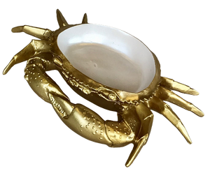 Gold & Pearl Crab Dish