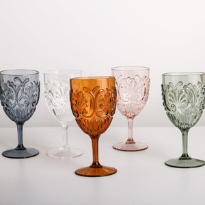 Acrylic Wine Goblets (4pcs) - Forest Green