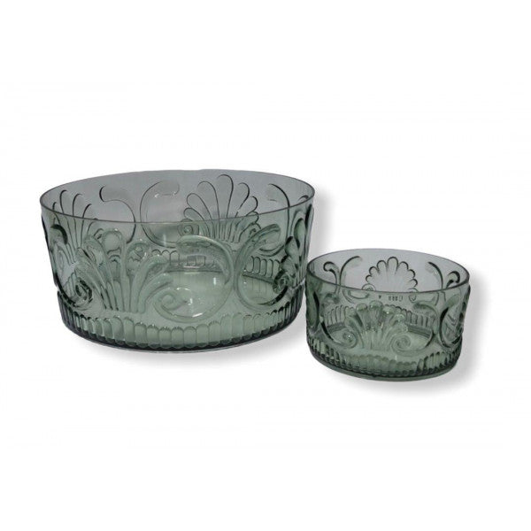 Acrylic Salad Bowl - Forest Green
